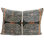 Ikat Velvet Lumbar Pillow Cover & Insert