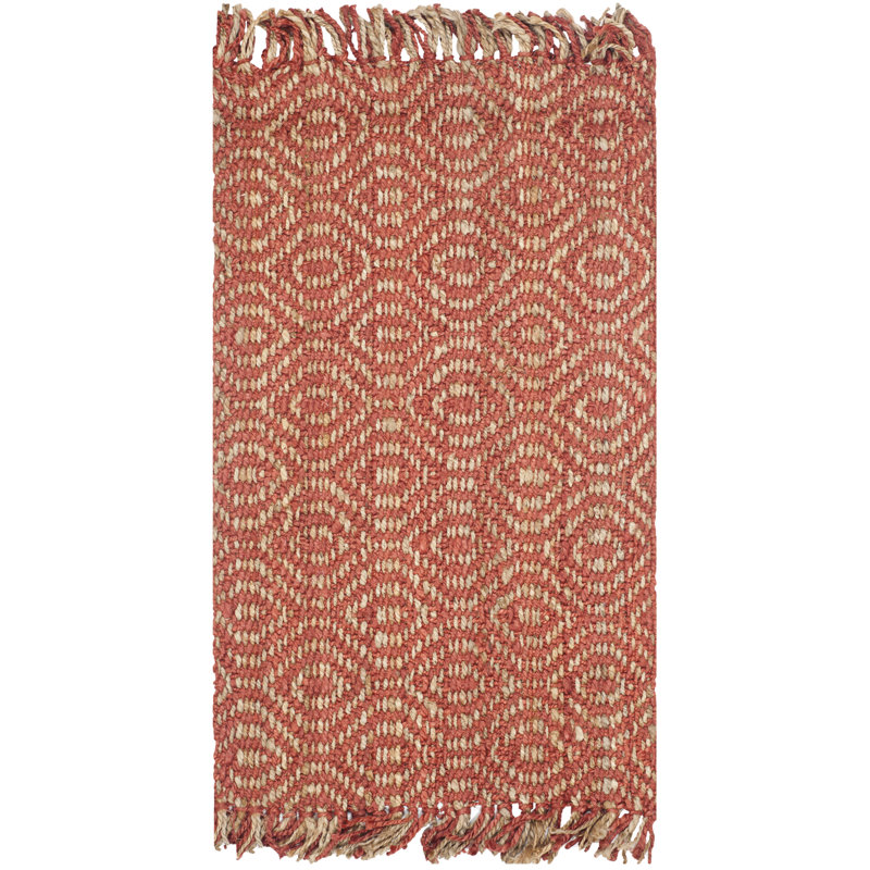 Blakeman Geometric Jute / Sisal Hand Woven Area Rug, Rectangle 152 x 244 cm