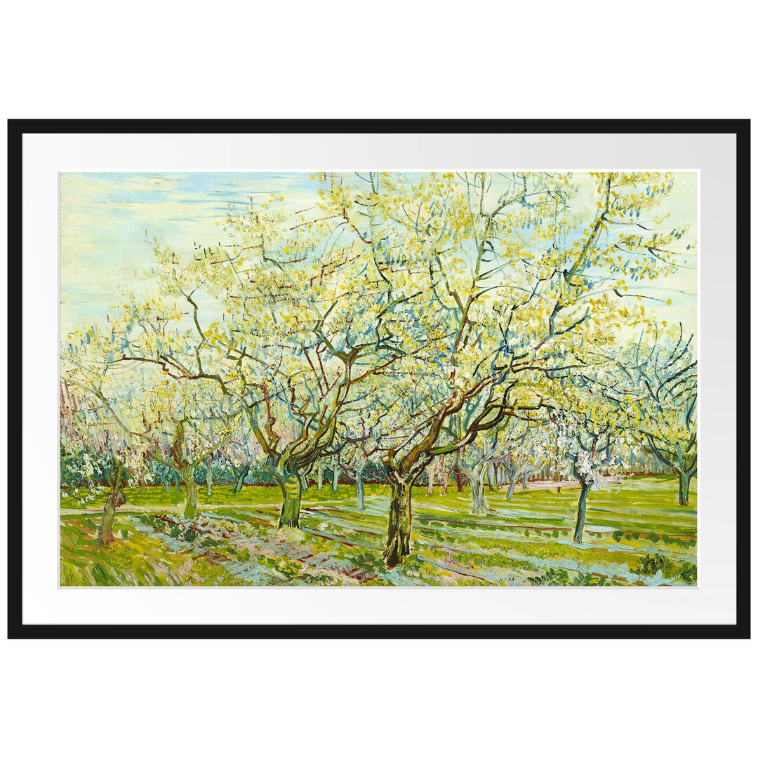 Gerahmter Kunstdruck The White Orchard von Vincent Van Gogh