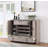 Solid Wood 60" Spirit Cabinet with Wine Rack