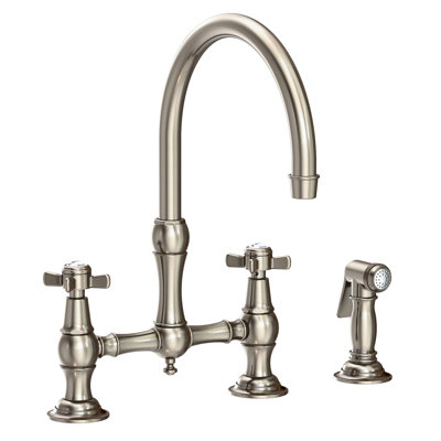 Fairfield Kitchen Bridge Faucet with Side Spray