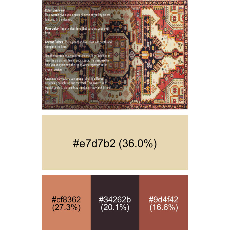 Southwestern Indoor Rug, Rectangle 2' x 3'
