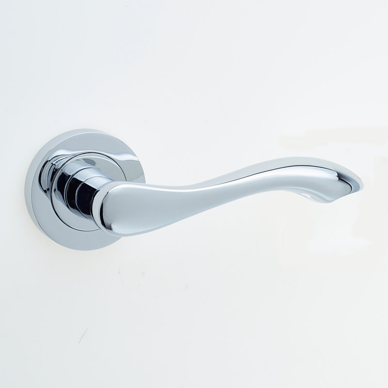 Gamma DB Door Handle, Polished Chrome