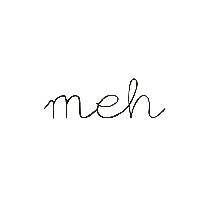 Meh - Wrapped Canvas Print, 30cm H x 30cm W x 3.8cm D