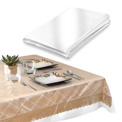Clear Plastic Tablecloth Protector