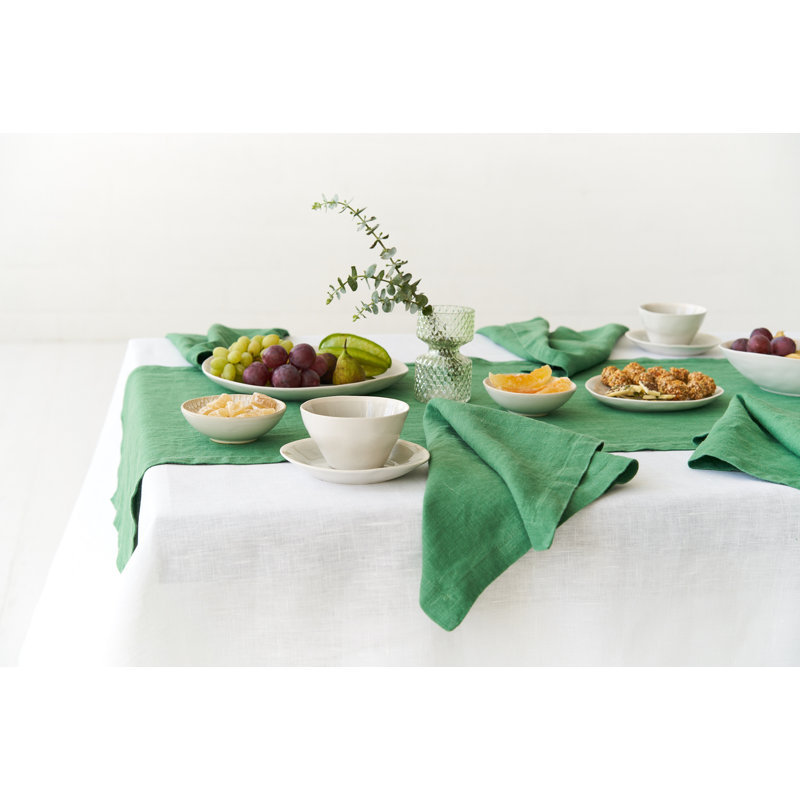 Gillett Indigo Table Runner, Green