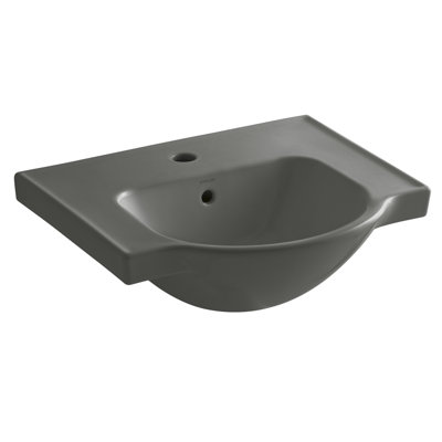 Veer Ceramic Pedestal Bathroom Sink with Overflow
