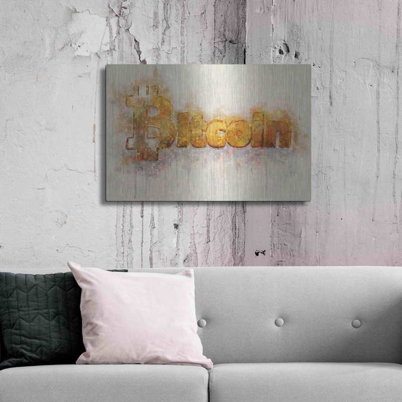«Bitcoin Era 4» par Surma et Guillen, H 24 po x l 36 po