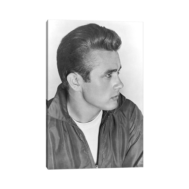 James Dean (1931-1955) - Print on Canvas, Wrapped Canvas, 20.32 cm H x 30.48 cm W