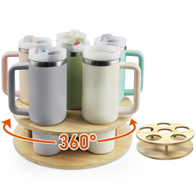 Water Bottle Organizer For Stanley Tumbler, Rotatable Stanley Cup Organizer For Kitchen Cabinets, Water Bottle Storage Rack For Gift.