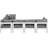 Levester 120'' Wide Aluminum Patio Sectional with Cushions-61209901-61209902