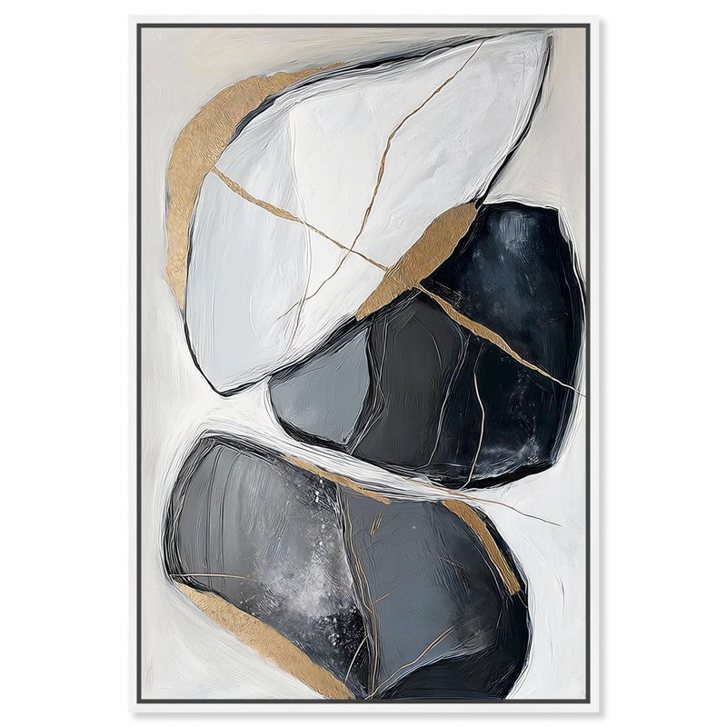 Earth's Treasures II par Art Remedy, Cadre flottant, H 16 po x l 11 po, Noir