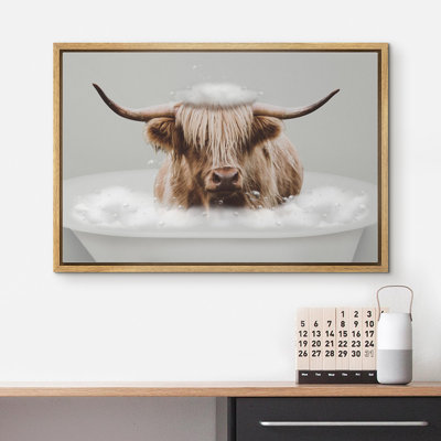 Animaux, décoration de salle de bain amusante, vache Shetland