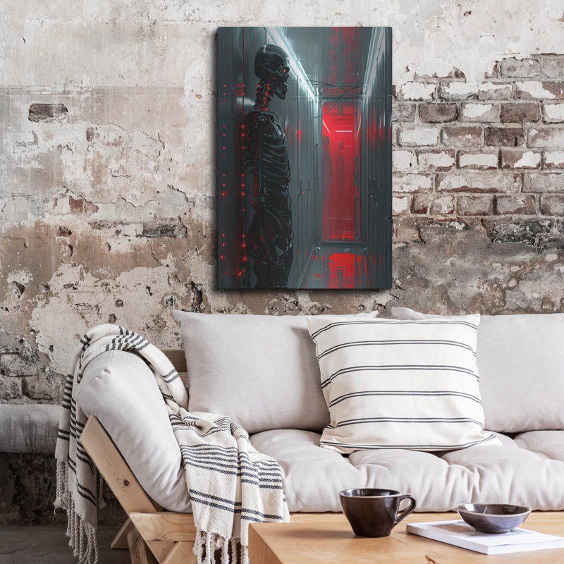 Art mural en métal «Haunted Cryosleep» par r3darch0n, H 36 po x l 24 po