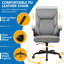 Chaise de bureau ergonomique en cuir Marama avec accoudoirs rabattables-222915800