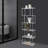 6-Tier Clear Acrylic Geometric Bookshelf/Display Stand Home Decor
