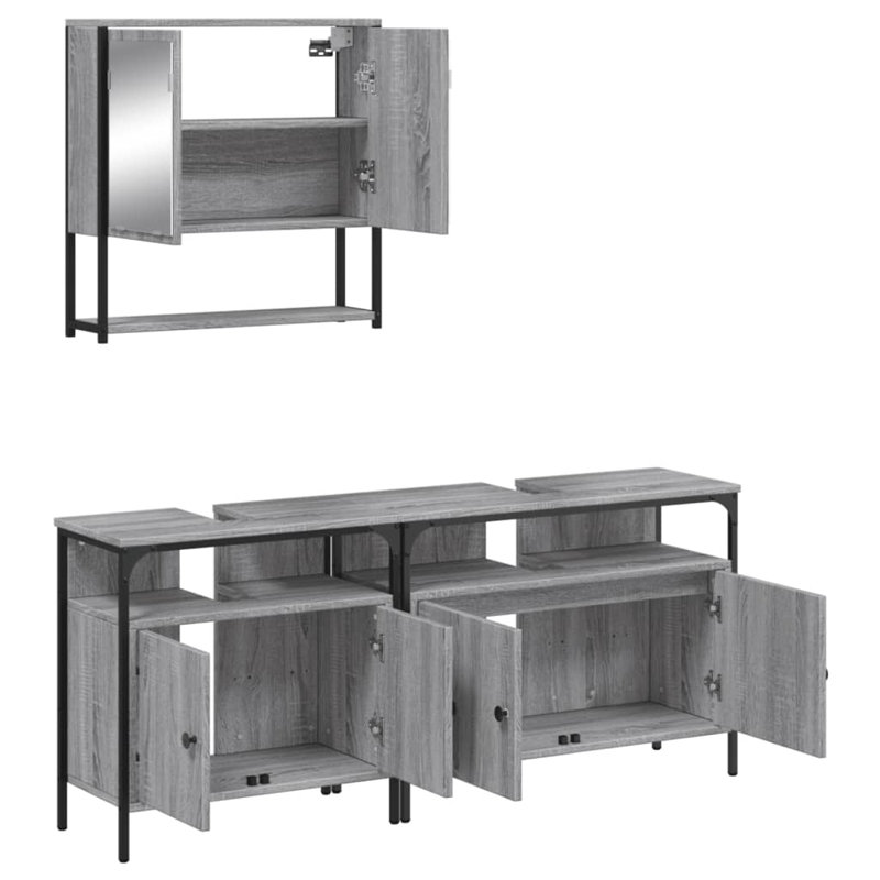 Spaeth Bathroom Furniture Suite, Grey Sonoma