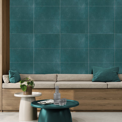 Literary License 12'' W x 24'' L Porcelain Concrete Look Singular Tile