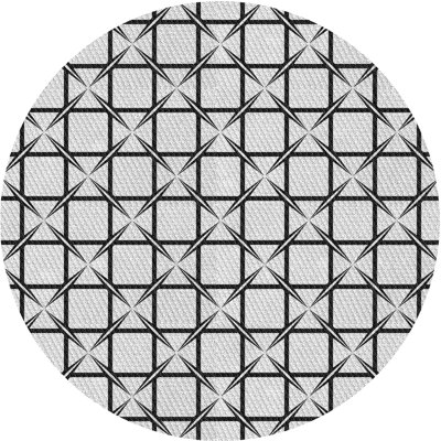Tapis gris/crème tissé à la machine