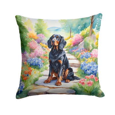 Spring Path Outdoor Throw Pillow