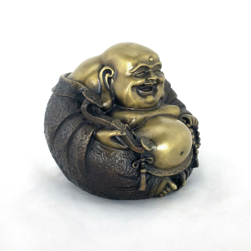 Figurine de Bouddha heureux assis