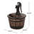26.5" High Hand Crafted Weather Resistant Floor Fountain With Light