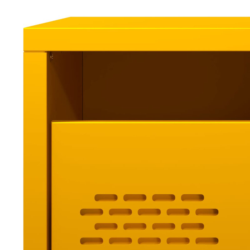 Astraea 35cm W Bedside Table, Yellow, Set of 2