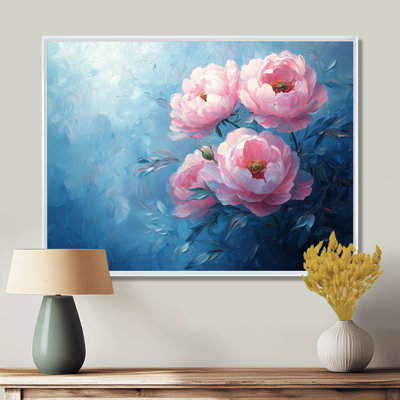 «Rose fleur rêve de pivoines II - pivoines grand art mural»