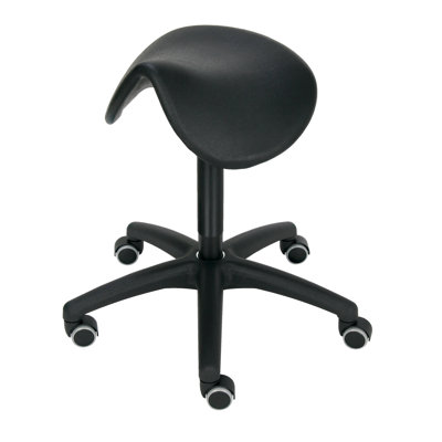 Parley Adjustable Height Ergonomic Lab Stool Wheels