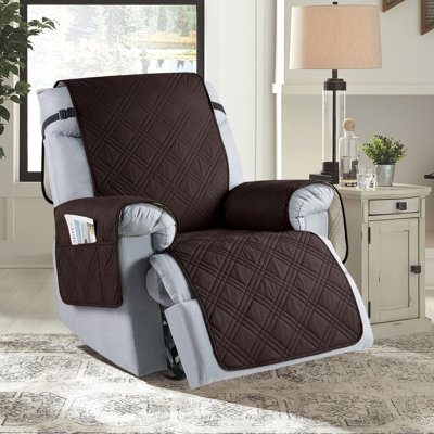 Recliner Chair Cover, 100% Waterproof Slipcover For Recliner Chair With Pocket, Non Slip Washable Cover For Kids, Dogs