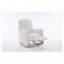 Chaise berçante en tissu avec repose-pieds réglable-1287876489
