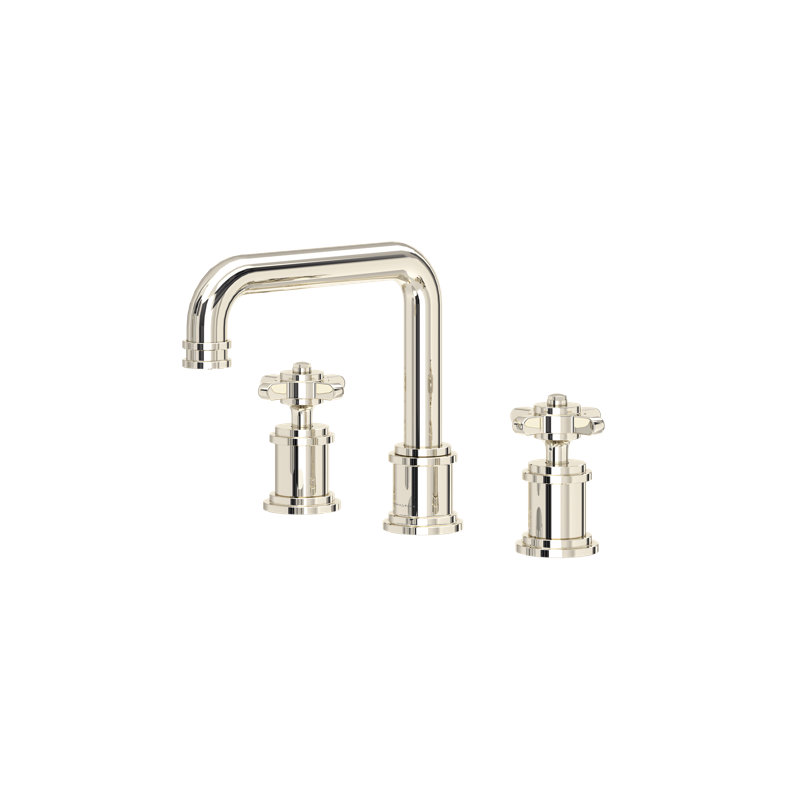 Armstrong Widespread Lavatory Faucet With U-Spout, Polished Nickel