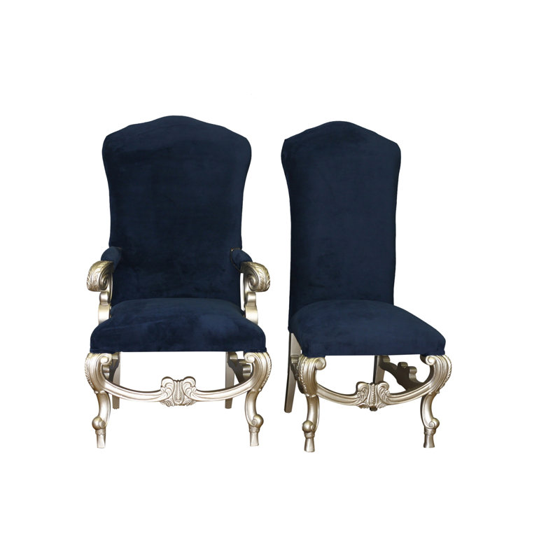 Chaise d'appoint rembourrée en bleu Nettleton