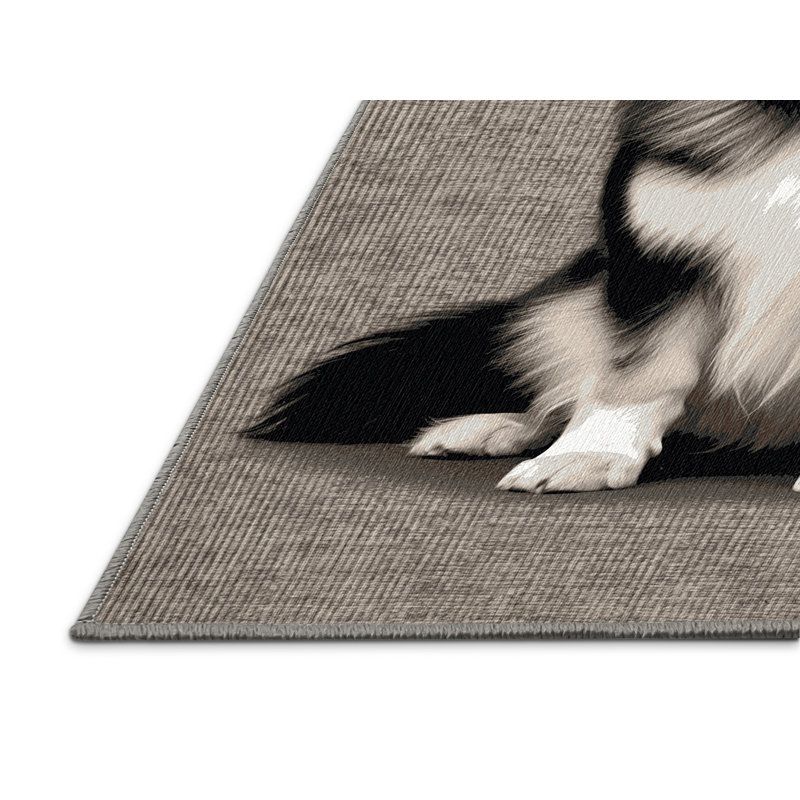  Tapis lavable finlandais Lapphund Dogs, Carré 6 pi