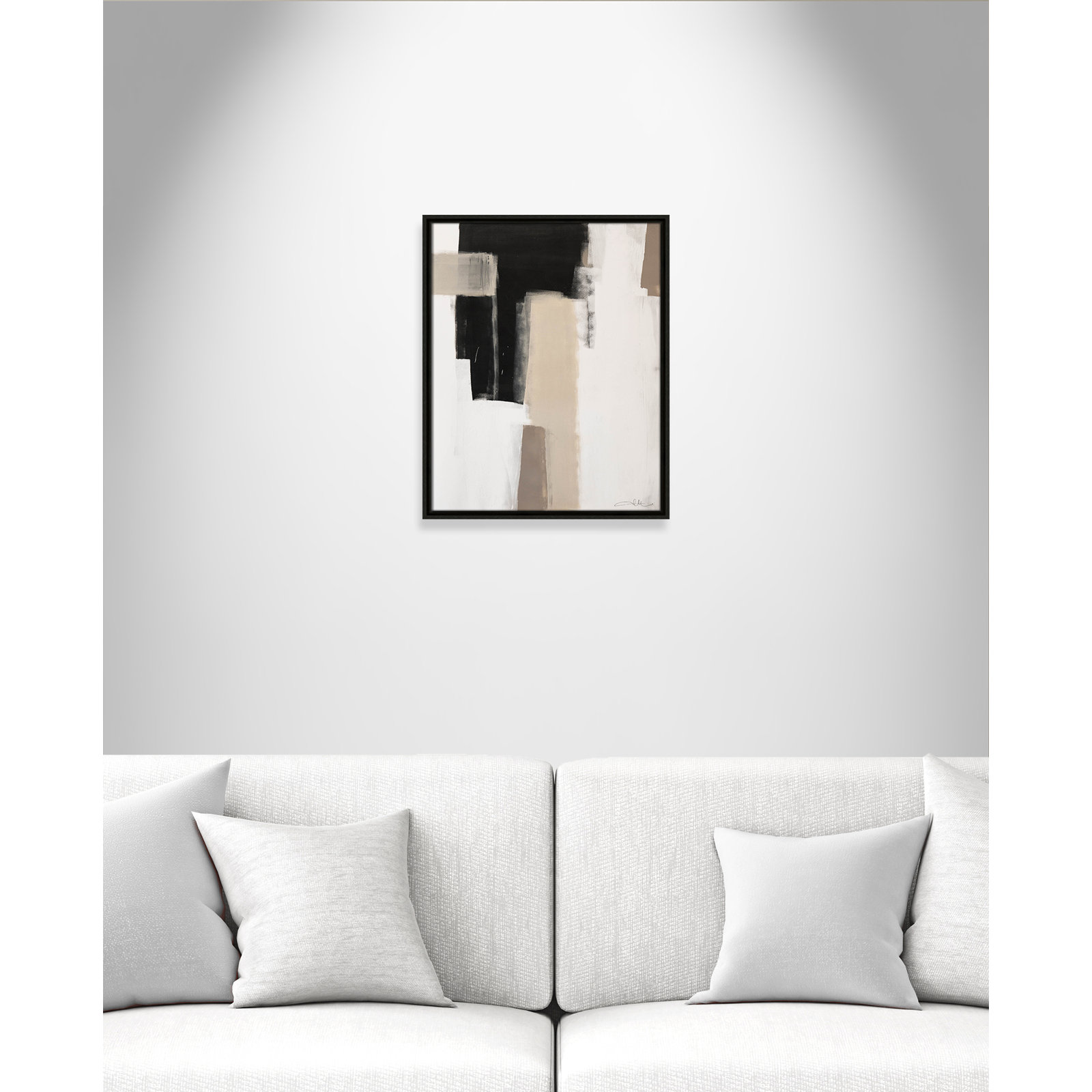 Calvin "Earth Scapes I" Print, No Mat, Espresso Floater Framed, 21.5" H x 17.5" W x 2" D