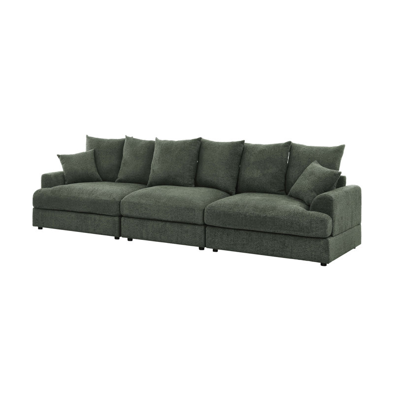 Canapé modulaire Arden Cloud, Vert