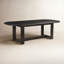 Glenn Oval Dining Table Dark Brown