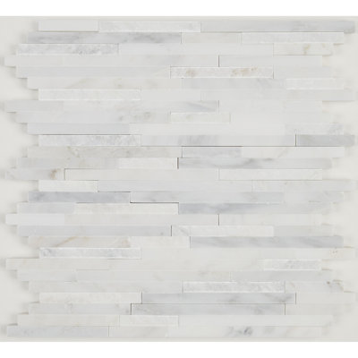 Carrelage mural en pierre naturelle marbré 3/8 x aléatoire aiguisé et divisé (5 pièces par carton)