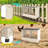 2 Holes Wooden Nesting Box，chicken Coop Accessorie