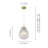 Brunsville 1 - Light Dimmable Kitchen Island Pendant Light