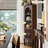 Retro Nut-Brown Solid Wood Display Stand
