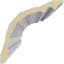 6"H x 6"P x 8 3/8"F x 94 1/2"L Brightton Large Crown Moulding