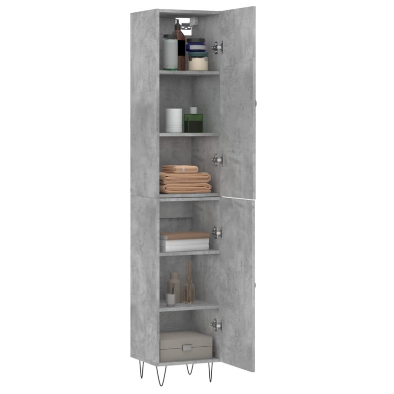 34.5cm Sideboard, Concrete Grey