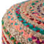 Pouf rond en jute et coton tissé à la main l 20 po Margo multicolore-1065010734-1065010733