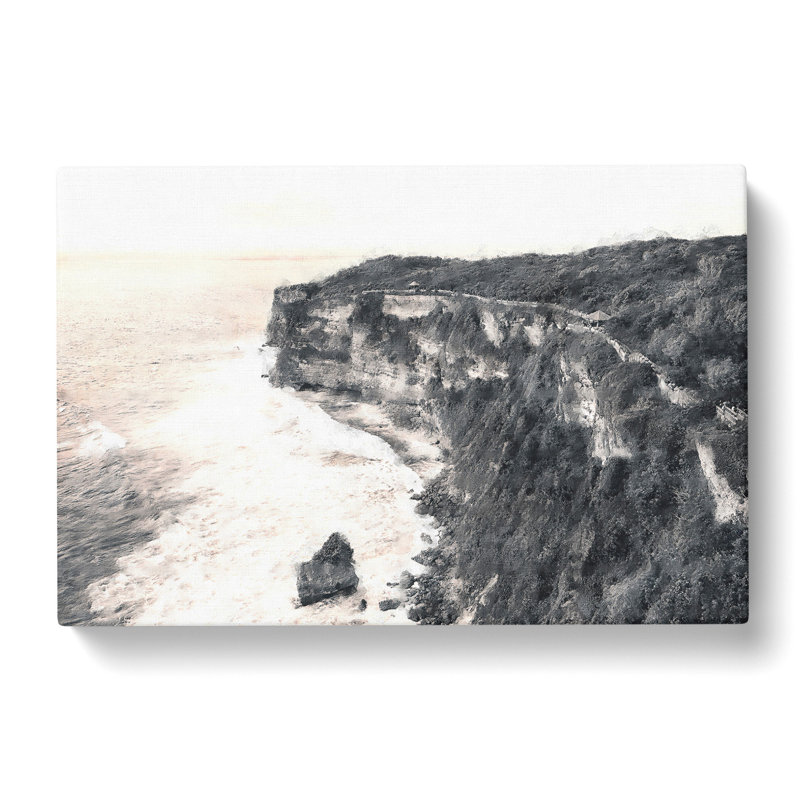 Uluwatu Temple In Bali Indonesia - Wrapped Canvas Print, 50cm H x 76cm W x 3cm D