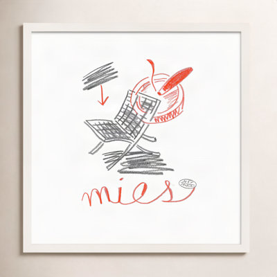 Chairs Mies Print by Jeff Jackson