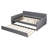 Full Size Upholstered daybed with Trundle and Wood Slat Support-1236276909