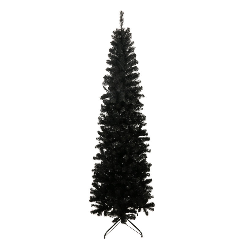 7.5Ft Slim Artificial Christmas Tree  Includes Foldable Metal Stand