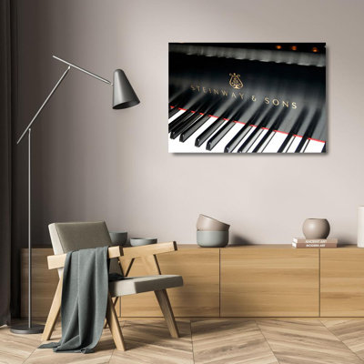 Steinway & Sons, Piano Keys With Modern Logo