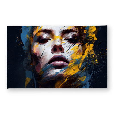 Sensual tornado Figurative Yellow Door Mat for Home Decor